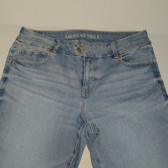 American Eagle Curvy High-Rise Skinny Jeans - Size 14 - Picture 2 of 4